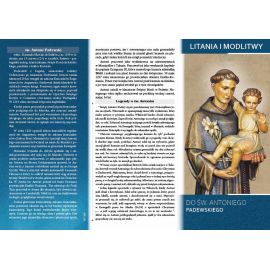 Litania i Modlitwy do Św. Antoniego - Folder religijny