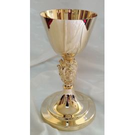 Kielich mszalny, nodus w kształcie aniołów - 21 cm (3D)