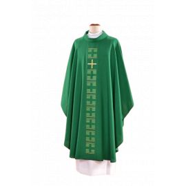 Ornat zielony haftowany - Krzyż (24) - Ornaty zielone