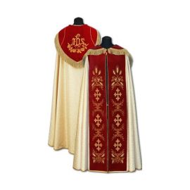 Kapa haftowana  z pasem aksamitnym - KAPY LITURGICZNE