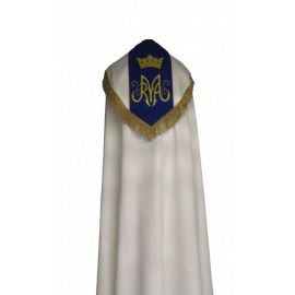 Kapa haftowana maryjna - ecru (89) - zdjęcie 2 - Kapa haftowana maryjna - ecru (89)