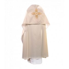 Welon liturgiczny na ramiona ecru/ złoty (44)