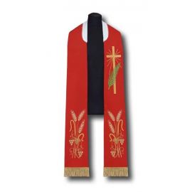 Stuła kapłańska - haftowana (200) - EUCHARYSTYCZNE