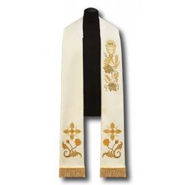 Stuła kapłańska - haftowana (197) - EUCHARYSTYCZNE