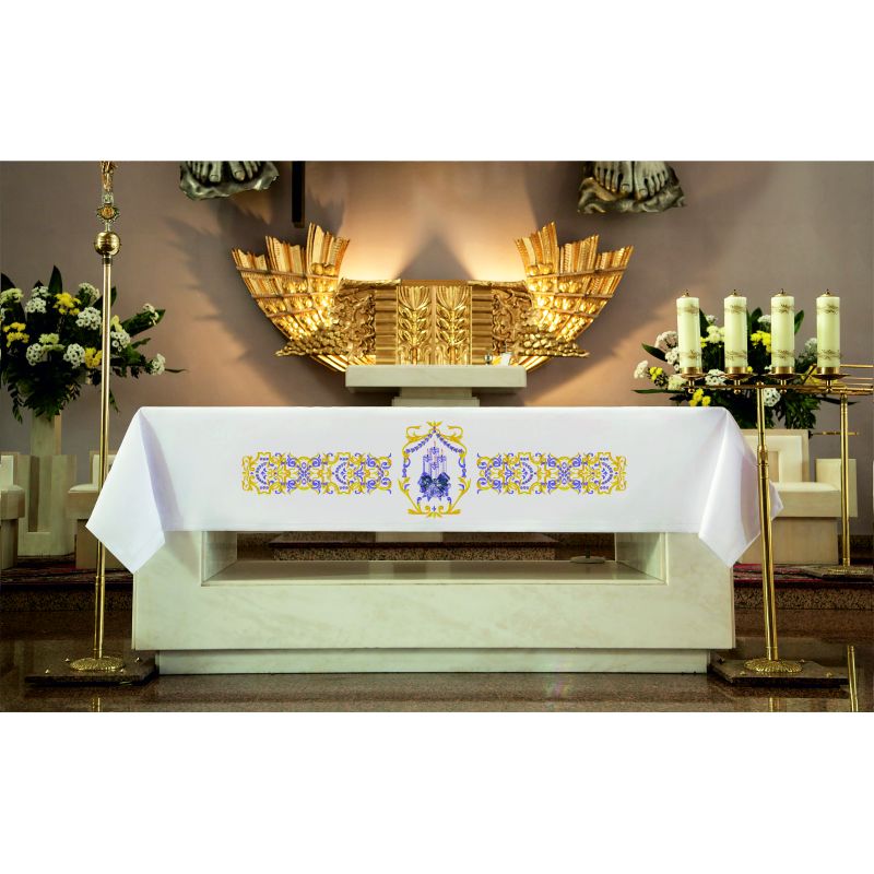 Obrus adwentowy haft 4 świece - Obrus adwentowy haft 4 świece 2,5mx1,5m