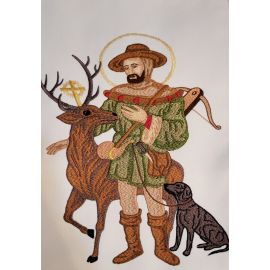 Ornat haftowany św. Hubert - zdjęcie 2 - Ornat haftowany św. Hubert