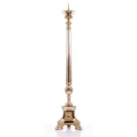 Lichtarz pod paschał,  mosiądz - 81 cm - LICHTARZ POD PASCHAŁ