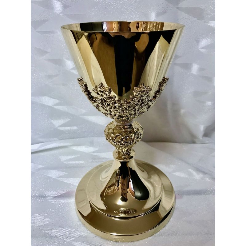 Kielich mszalny, winogrona złote - 20 cm (11D) - Kielich mszalny, winogrona złote - 20 cm (11D)