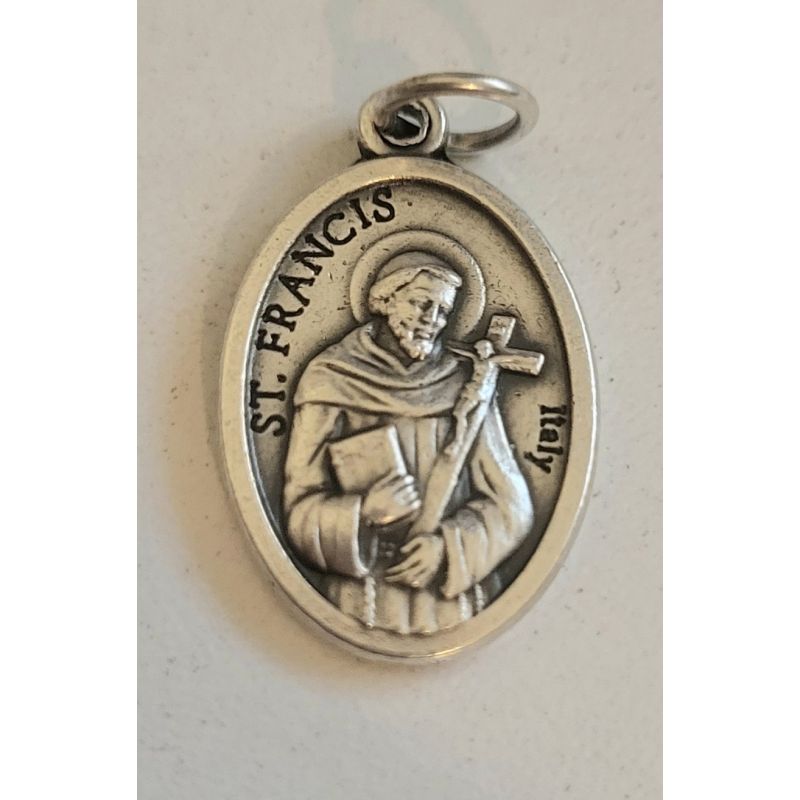Medalik metalowy Święty Franciszek - Medalik metalowy Święty Franciszek