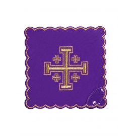 Bielizna kielichowa haftowana -Krzyż Jerozolimski (32H) - zdjęcie 2 - Bielizna kielichowa haftowana -Krzyż Jerozolimski (32H)