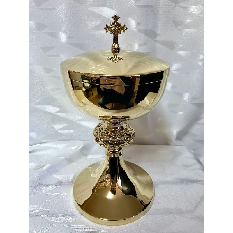Puszka na komunikanty, pozłacana - 24 cm (1D) - Puszka na komunikanty, pozłacana - 24 cm (1D)
