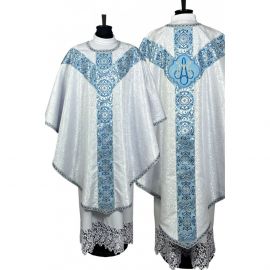 Ornat semi-gotycki maryjny ze stułą kapłańską (3K) - Ornaty Semi Gotyckie