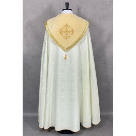 Kapa wzór gotycki - tkanina żakard - kolory liturgiczne (11) - zdjęcie 3 - Kapa fioletowa wzór gotycki - tkanina żakard (11)