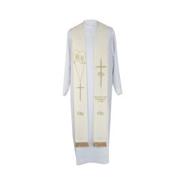 Stuła ślubna haftowana (2) - EUCHARYSTYCZNE