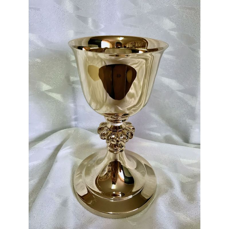 Kielich mszalny, pozłacany, nodus odlew - 21 cm (24D) - Kielich mszalny, pozłacany, nodus odlew - 21 cm (24D)