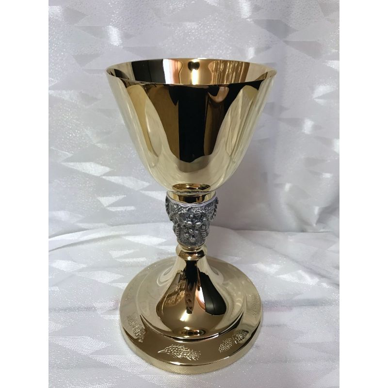Kielich mszalny, pozłacany, nodus kłosy,odlew - 20 cm (25D) - Kielich mszalny, pozłacany, nodus kłosy,odlew - 20 cm (25D)