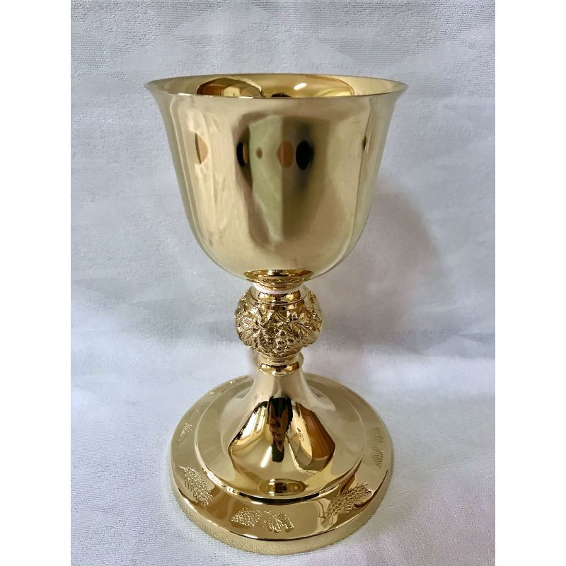 Kielich mszalny, pozłacany, winogrona - 20 cm (38D) - Kielich mszalny, pozłacany, winogrona - 20 cm (38D)