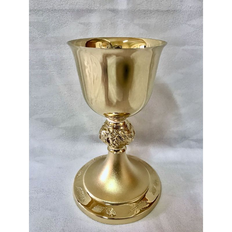 Kielich mszalny, pozłacany, winogrona - 20 cm (39D) - Kielich mszalny, pozłacany, winogrona - 20 cm (39D)