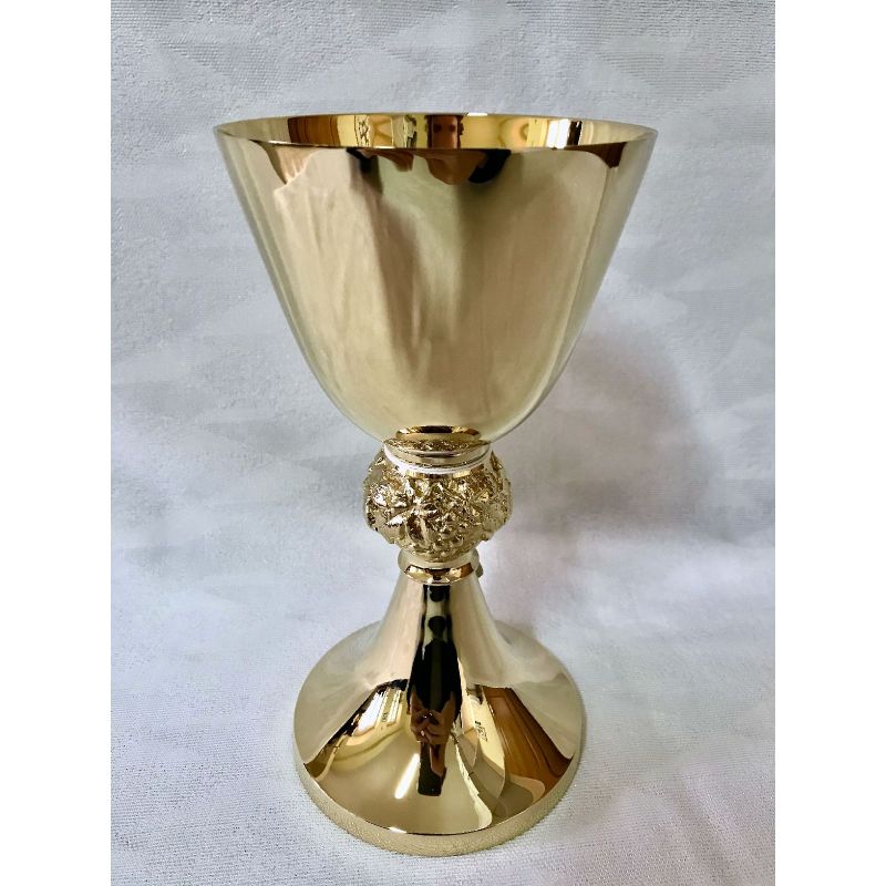Kielich mszalny, pozłacany, polerowany - 20 cm (44D) - Kielich mszalny, pozłacany, polerowany - 20 cm (44D)