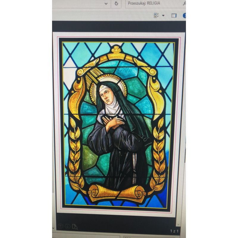 Witraż magnetyczny - Święta Rita - Witraż magnetyczny - Święta Rita