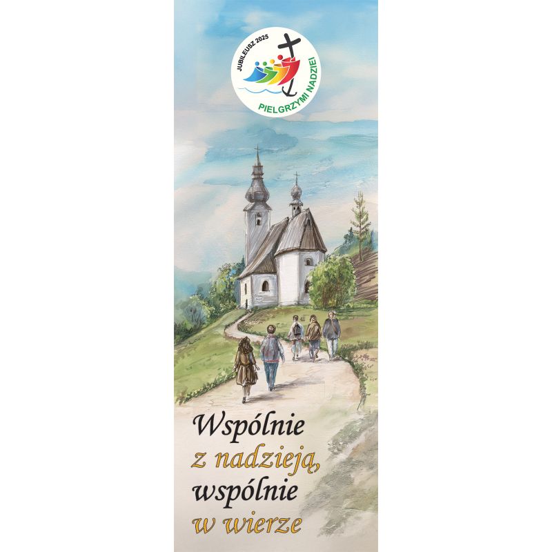 Baner na Rok Duszpasterski 2024/2025 "Pielgrzymi nadziei" 74x200 cm (5) - Baner na Rok Duszpasterski 2024/2025 "Pielgrzymi nadziei" 74x200 cm (5)