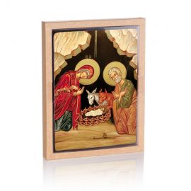 Ikona religijna Boże Narodzenie - Święta Rodzina (7) - zdjęcie 2 - Ikona religijna Boże Narodzenie - Święta Rodzina (7)