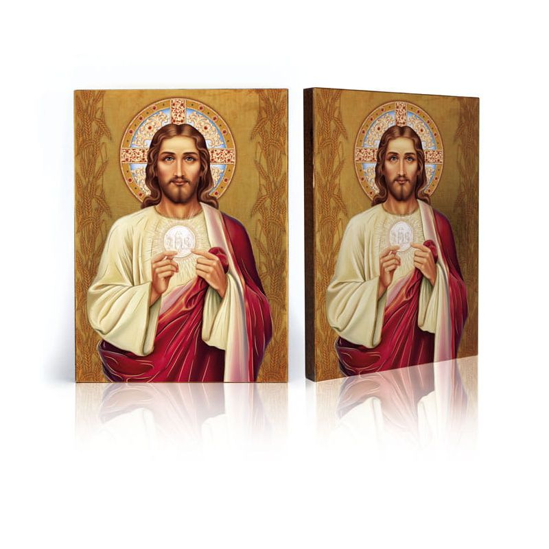 Ikona religijna Jezus Chrystus z Hostią (2) - Ikona religijna Jezus Chrystus z Hostią (2)