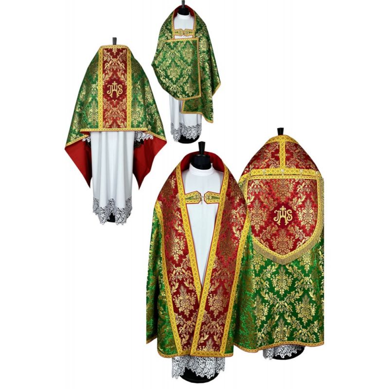 Zestaw kapa + welon liturgiczny (12K) - Zestaw kapa + welon liturgiczny (12K)