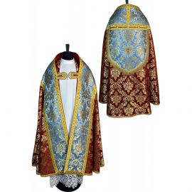 Kapa rzymska haftowana + stuła (38K) - KAPY LITURGICZNE