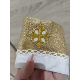 Stuła kapłańska brokatowa złota (39) - zdjęcie 2 - Stuła kapłańska brokatowa złota (39)