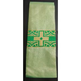 Stuła kapłańska zielona + złota nić nr 40 - STUŁY - OKAZJA