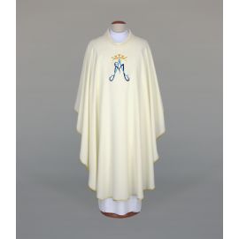 Ornat haftowany z motywem maryjnym (A30) - Ornaty Maryjne