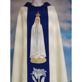 Ornat maryjny Matka Boża Fatimska (M-15) - zdjęcie 2 - Ornat maryjny Matka Boża Fatimska (M-15)