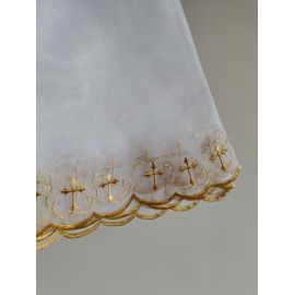 Welon na monstrancję, złoty haft - 80 cm - zdjęcie 2 - Welon na monstrancję, złoty haft - 80 cm