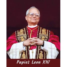 Papież Leon XIV - Obraz 20 x 25 cm - nowy papież, Ojciec Święty Prevost - OBRAZY RELIGIJNE