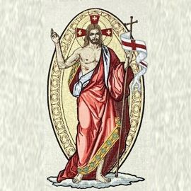 Ornat Gotycki wielkanocny Chrystus zmartwychwstały (64K) - zdjęcie 2 - Ornat Gotycki wielkanocny Chrystus zmartwychwstały (64K)