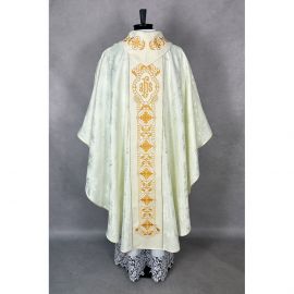 Ornat gotycki, haftowany IHS (82K) - zdjęcie 3 - Ornat gotycki, haftowany IHS (82K)