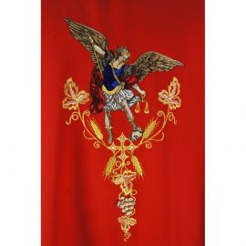 Ornat gotycki haftowany, czerwony - Michał Archanioł (91K) - zdjęcie 3 - Ornat gotycki haftowany, czerwony - Michał Archanioł (91K)