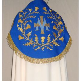 Kapa Maryjna Haftowana + stuła - zdjęcie 2 - Kapa Maryjna Haftowana