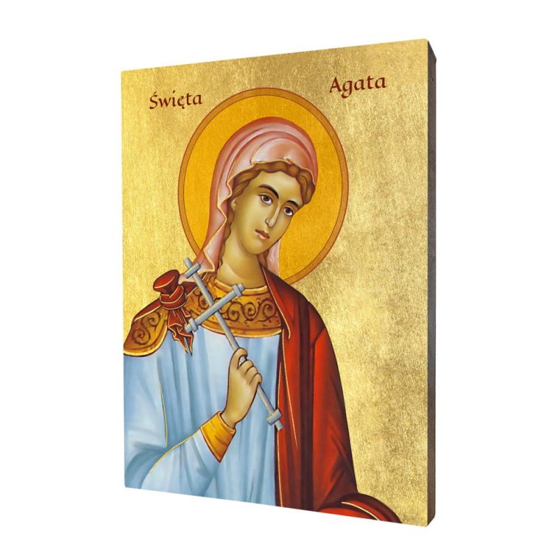 Ikona religijna święta Agata Sycylijska - 