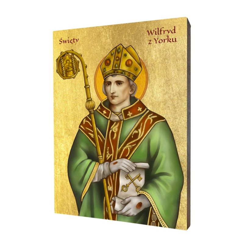 Święty Wilfryd z Yorku ikona religijna - 