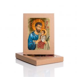 Ikona Święty Józef z Dzieciątkiem Jezus - zdjęcie 2 - Ikona Święty Józef z Dzieciątkiem Jezus