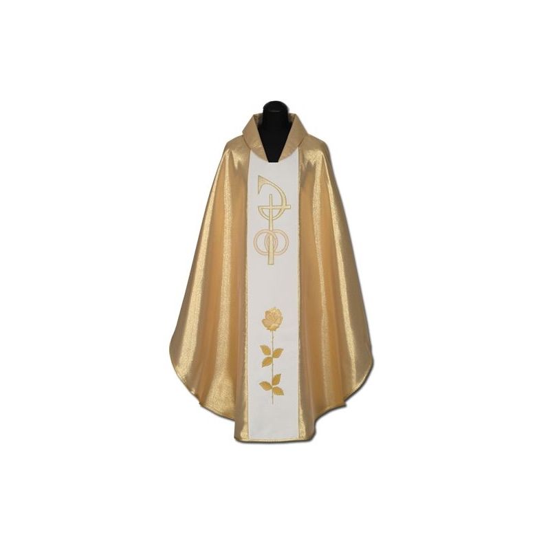 Ornat ślubny haftowany złoty - Ornat ślubny haftowany złoty