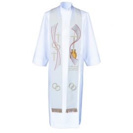 Stuła ślubna haftowana (1) - EUCHARYSTYCZNE
