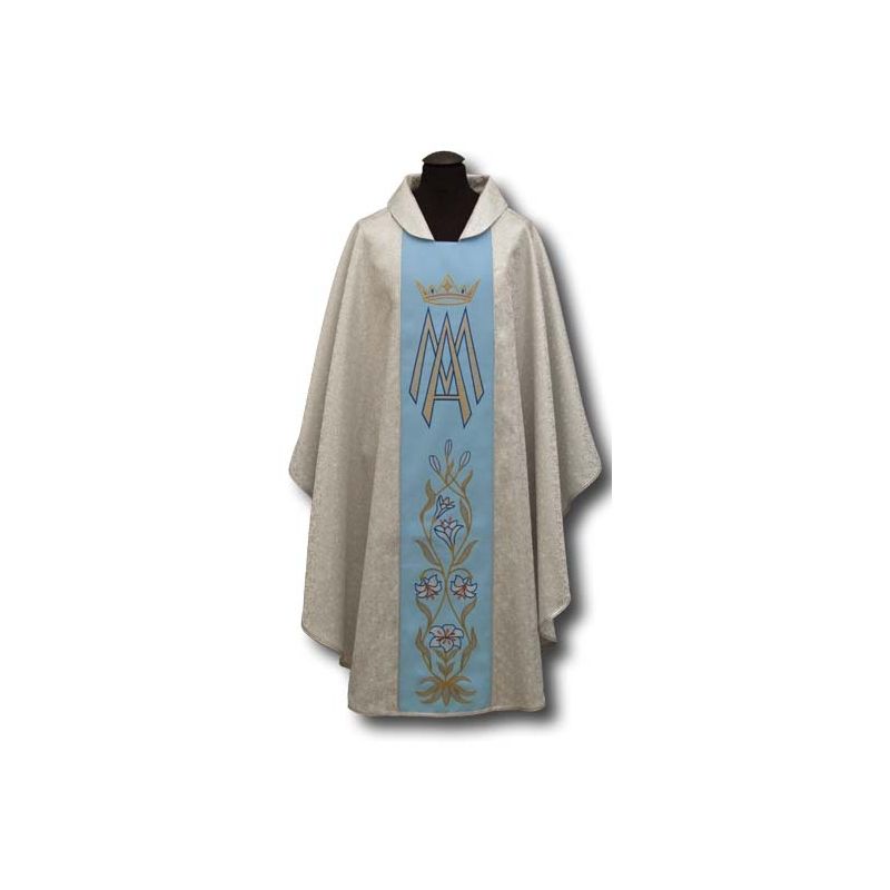 Ornat Maryjny srebrny (023) - Ornat Maryjny srebrny (023)