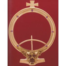 Monstrancja pozłacana, hostia 145mm,  wys. 20 cm (15) - zdjęcie 2 - Monstrancja pozłacana, hostia 145mm,  wys. 20 cm (15)