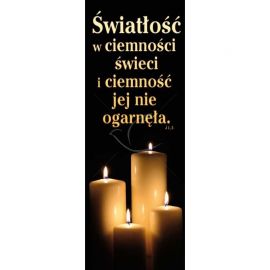 Baner - Światłość w ciemności świeci - Adwent