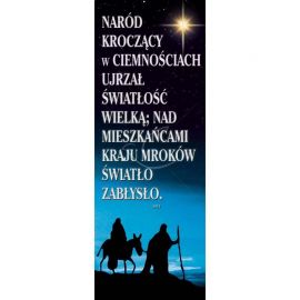 Baner Bożonarodzeniowy - Naród kroczący w ciemnościach ... - Adwent