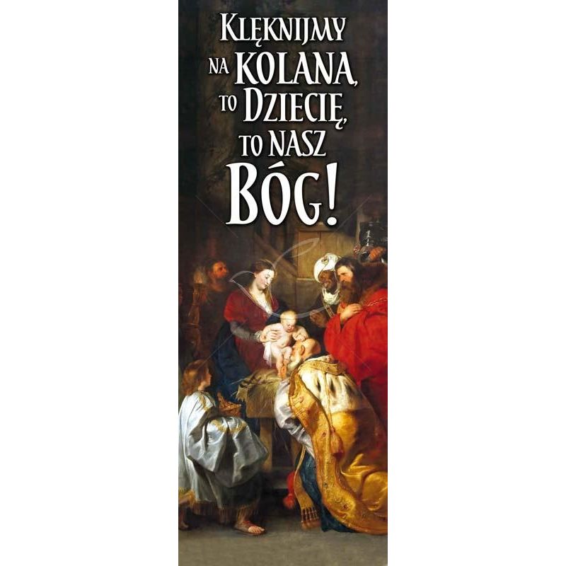 Baner Bożonarodzeniowy - Klęknijmy na kolana - Baner Bożonarodzeniowy - Klęknijmy na kolana
