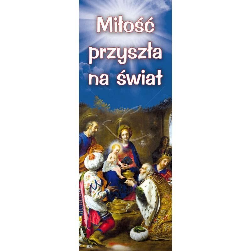 Baner Bożonarodzeniowy - Miłość przyszła na świat - Baner Bożonarodzeniowy - Miłość przyszła na świat